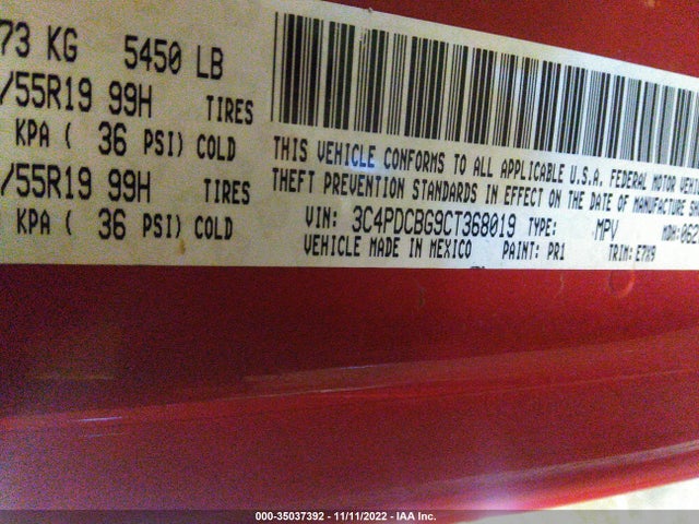 Dodge Journey Sxt 2012 3C4PDCBG9CT368019 Image 11