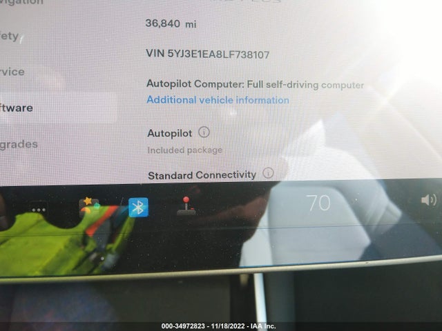 Tesla MODEL 3 2020 5YJ3E1EA8LF738107 Image 7