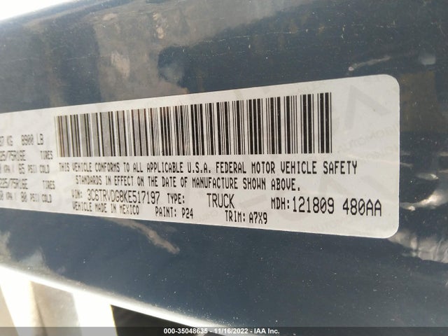 RAM Promaster Cargo Van 2019 3C6TRVDG8KE517197 Image 9