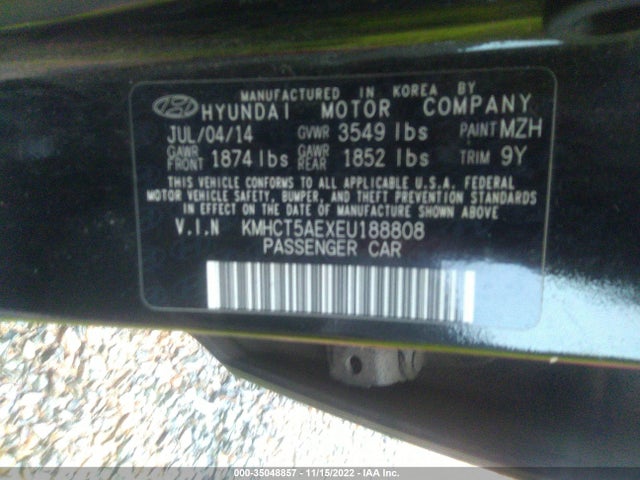 Hyundai Accent 2014 KMHCT5AEXEU188808 Image 10