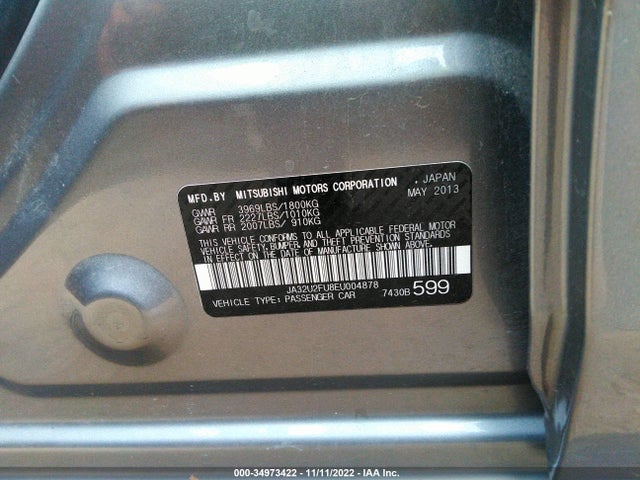 JA32U2FU8EU004878 Mitsubishi LANCER ES