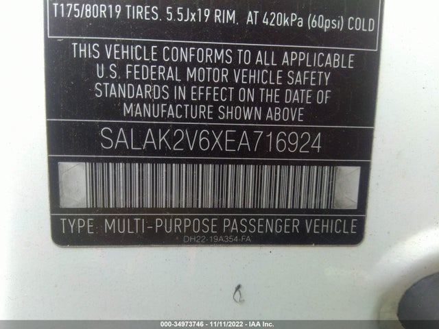 2014 Land Rover LR4, VIN: SALAK2V6XEA716924