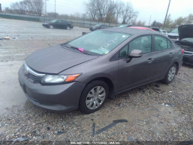 2012 HONDA CIVIC SDN LX VIN: 19XFB2F55CE102795