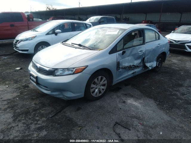 2012 HONDA CIVIC SDN LX VIN: 19XFB2F59CE069705