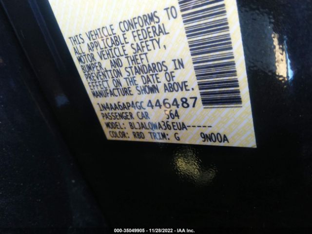 1N4AA6AP4GC446487 Nissan Maxima 3.5 S