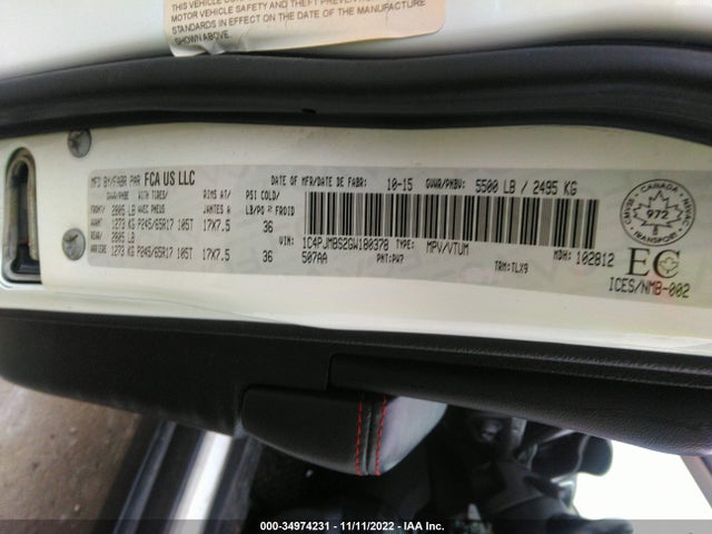 Jeep Cherokee 2016 1C4PJMBS2GW180378 Image 9