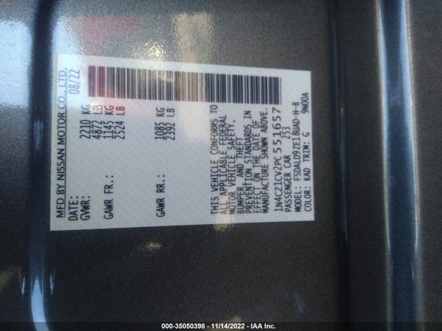 2023 Nissan Leaf, VIN: 1N4CZ1CV2PC551657