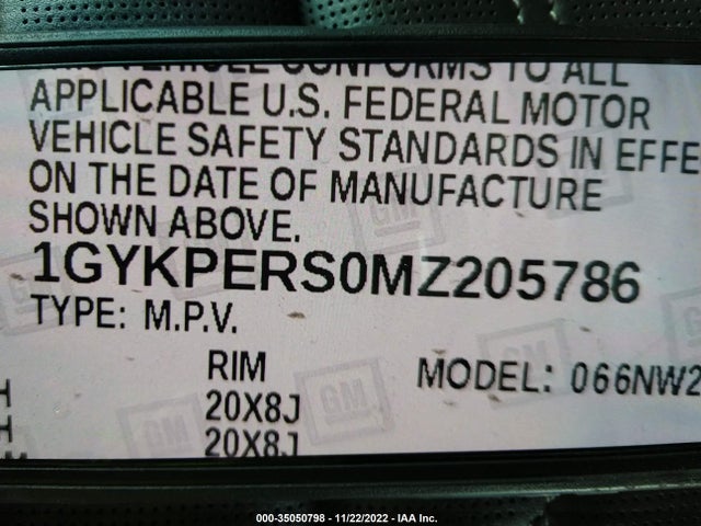 Cadillac Xt6 Premium Luxury 2021 1GYKPERS0MZ205786 Image 9
