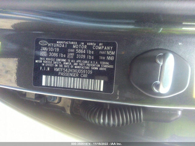 2019 Genesis G90, VIN: KMTF54JH1KU059109