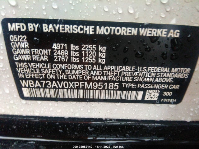 2023 BMW 4 Series, VIN: WBA73AV0XPFM95185