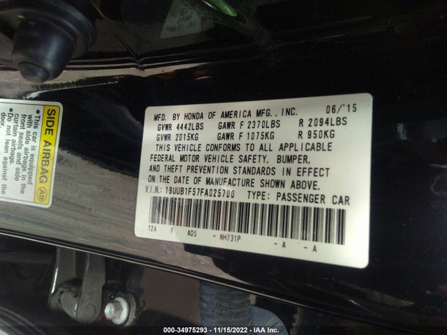 Acura TLX TECH 2015 19UUB1F57FA025700 Image 9