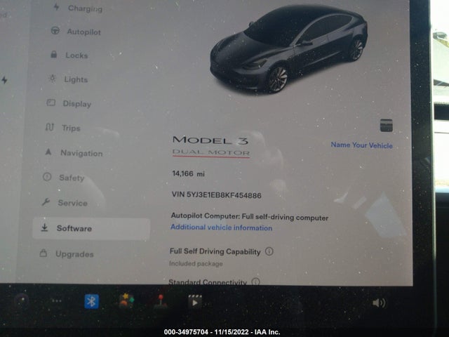 Tesla MODEL 3 2019 5YJ3E1EB8KF454886 Image 9