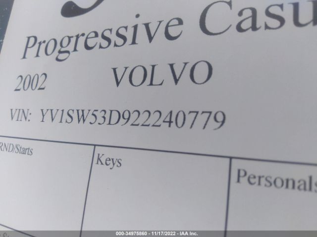 YV1SW53D922240779 Volvo V70