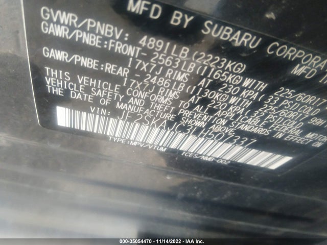Subaru Forester Premium 2020 JF2SKAJC3LH507337 Image 9