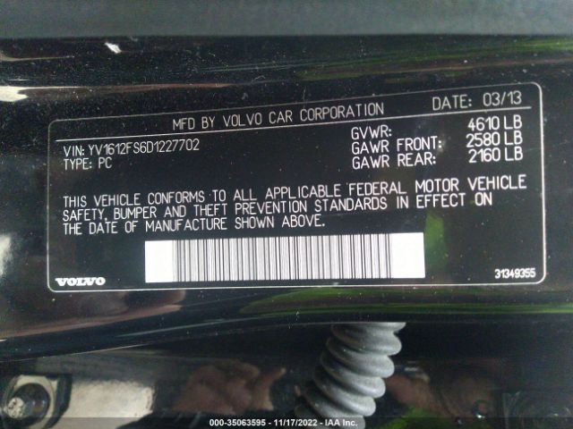 YV1612FS6D1227702 Volvo S60