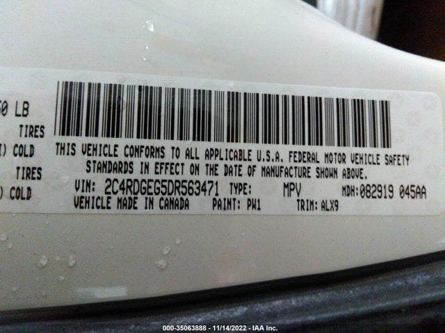 Dodge Grand Caravan R/t 2013 2C4RDGEG5DR563471 Image 10