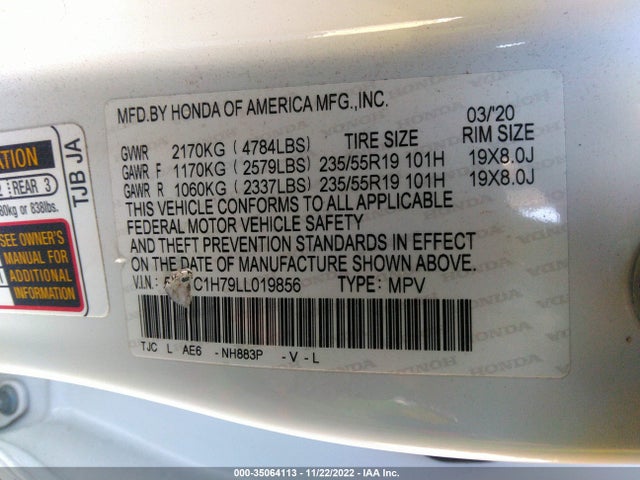 Acura Rdx W/advance Pkg 2020 5J8TC1H79LL019856 Image 9