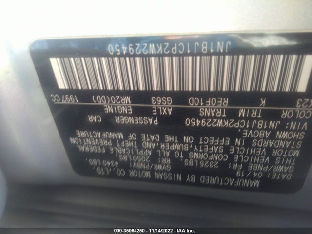 2019 Nissan Rogue, VIN: JN1BJ1CP2KW229450