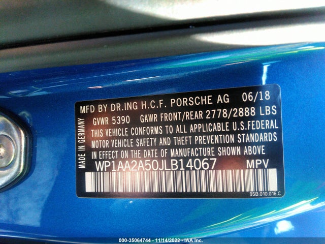 2018 Porsche Macan, VIN: WP1AA2A50JLB14067