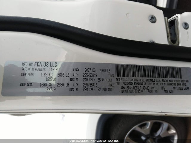 Jeep Compass Limited 2020 3C4NJDCBXLT146436 Image 9
