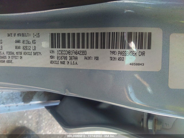 1C3CCCAB1FN642393 Chrysler 200 Limited