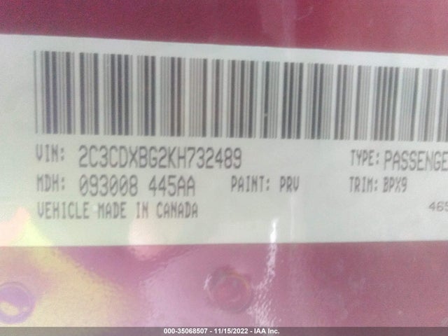 Dodge Charger Sxt 2019 2C3CDXBG2KH732489 Image 10