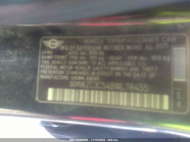 WMWZC3C54BWL78455 Mini COOPER COUNTRYMAN