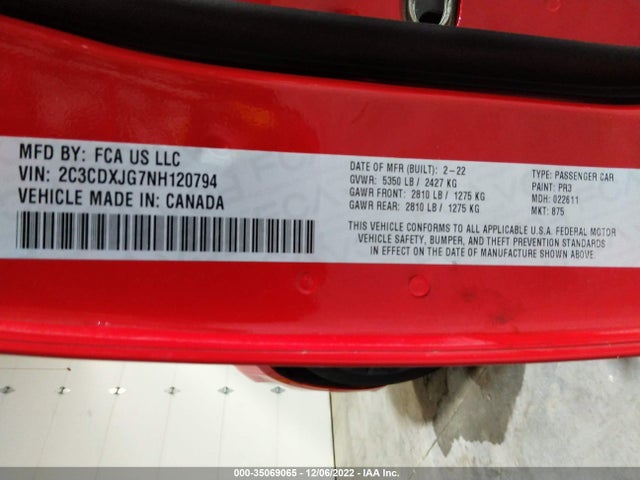 Dodge Charger Sxt 2022 2C3CDXJG7NH120794 Image 10