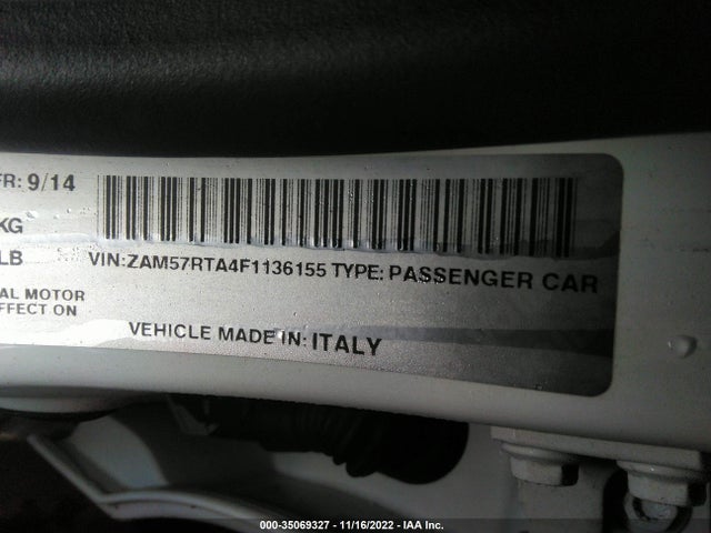 2015 Maserati Ghibli, VIN: ZAM57RTA4F1136155