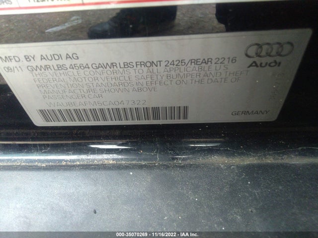 WAUBEAFM5CA047322 Audi A3 2.0t Premium