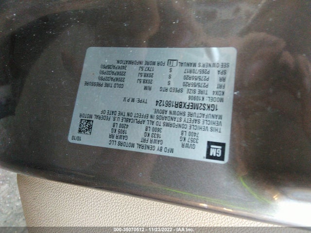 GMC YUKON XL DENALI 2011 1GKS2MEFXBR186124 Image 10