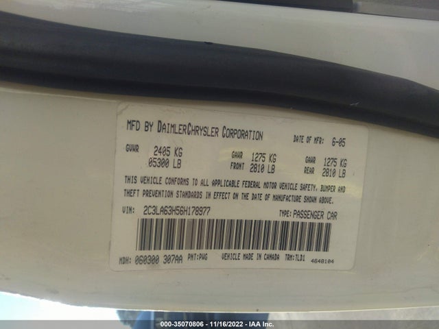 2C3LA63H56H178977 Chrysler 300