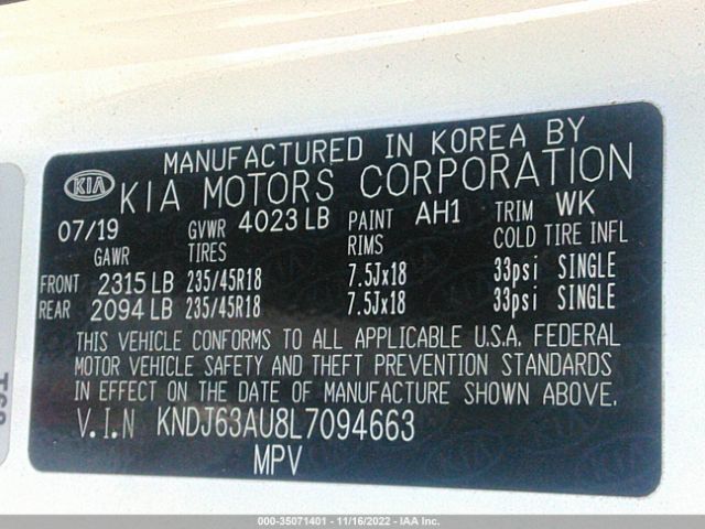 KNDJ63AU8L7094663 KIA Soul Gt-line