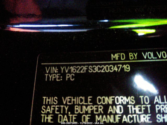 Volvo S60 T5 2012 YV1622FS3C2034719 Image 9