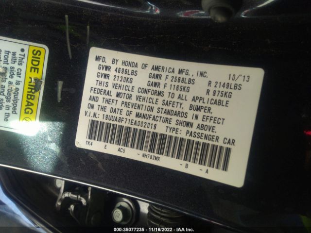 19UUA8F71EA002019 Acura Tl Advance