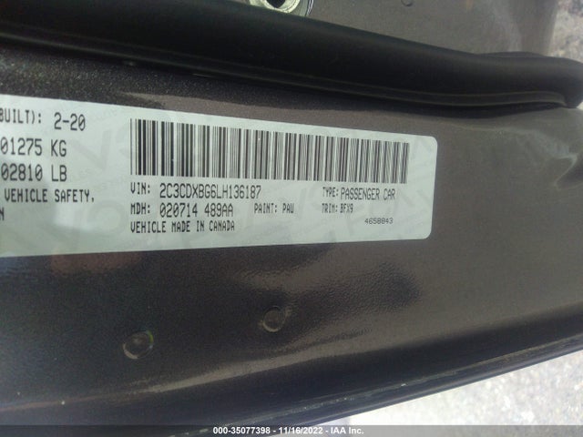 Dodge Charger Sxt 2020 2C3CDXBG6LH136187 Image 9