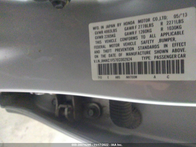 Acura RLX 2014 JH4KC1F57EC002924 Image 11