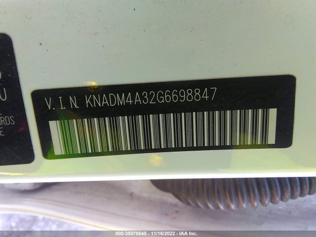 2016 KIA RIO LX VIN: KNADM4A32G6698847