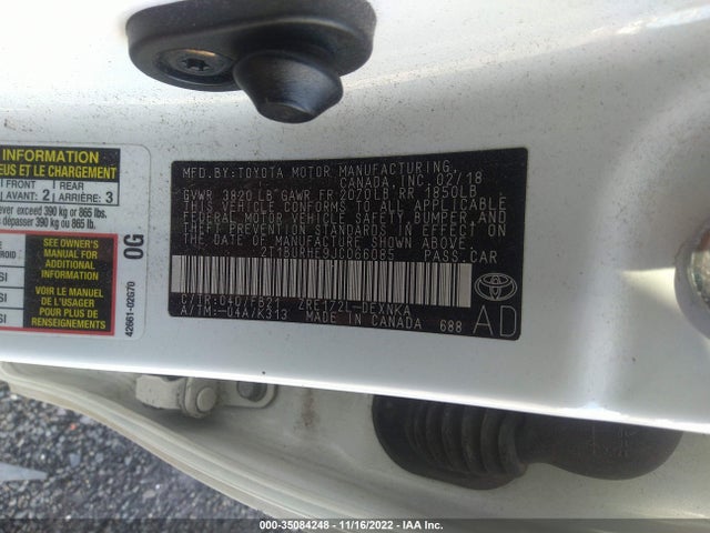 2018 Toyota Corolla, VIN: 2T1BURHE9JC066085