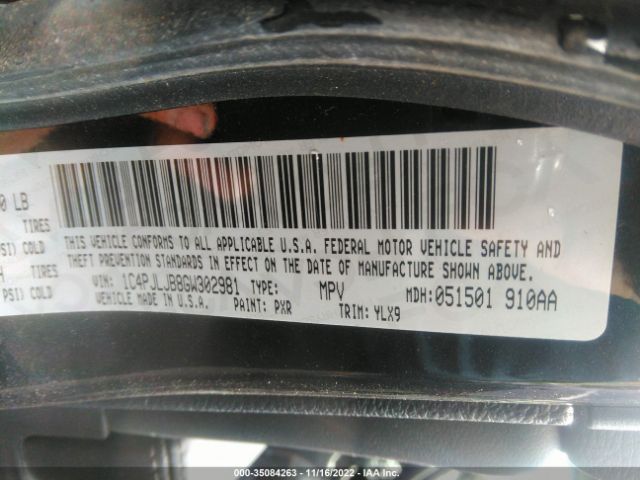 1C4PJLJB8GW302981 Jeep Cherokee Overland