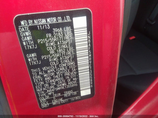 2014 Nissan Juke, VIN: JN8AF5MR9ET355896