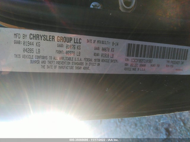 Dodge Dart 2015 1C3CDFBB2FD101887 Image 10