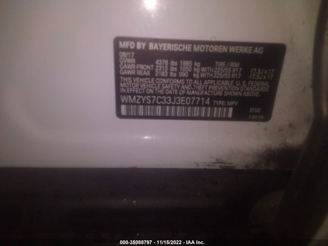 2018 Mini Countryman, VIN: WMZYS7C33J3E07714