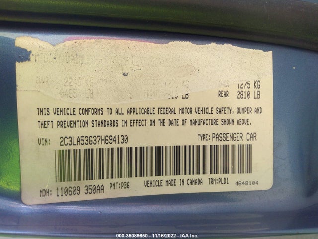 2C3LA53G37H694130 Chrysler 300