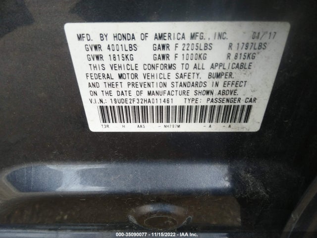 Acura ILX 2017 19UDE2F32HA011461 Image 10