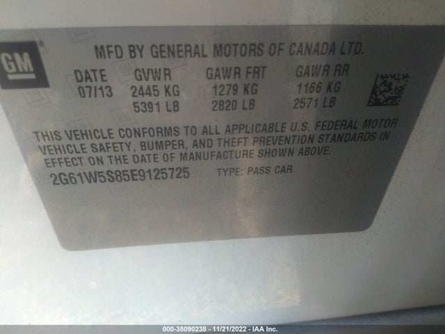 2G61W5S85E9125725 Cadillac Xts Platinum