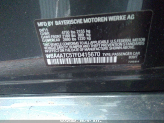 BMW 4 Series 428i Xdrive 2015 WBA4A7C57FD415670 Image 9