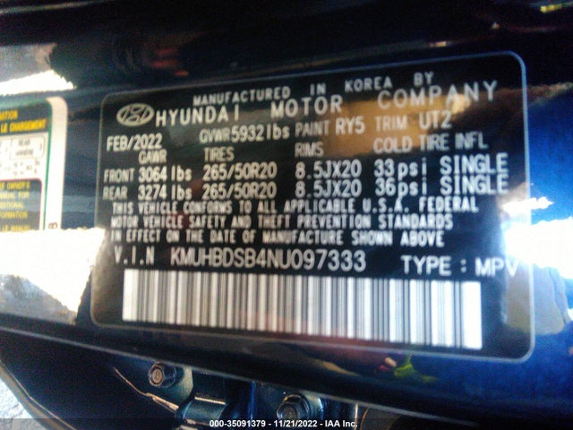 2022 Genesis GV80, VIN: KMUHBDSB4NU097333
