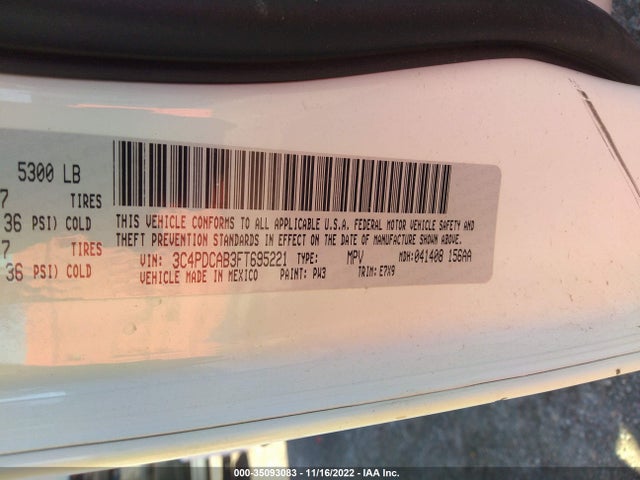 Dodge JOURNEY SE 2015 3C4PDCAB3FT695221 Image 9