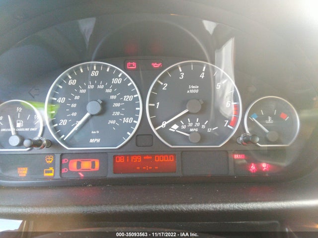 2002 BMW 3 SERIES 330CI VIN: WBABS53462EV89959